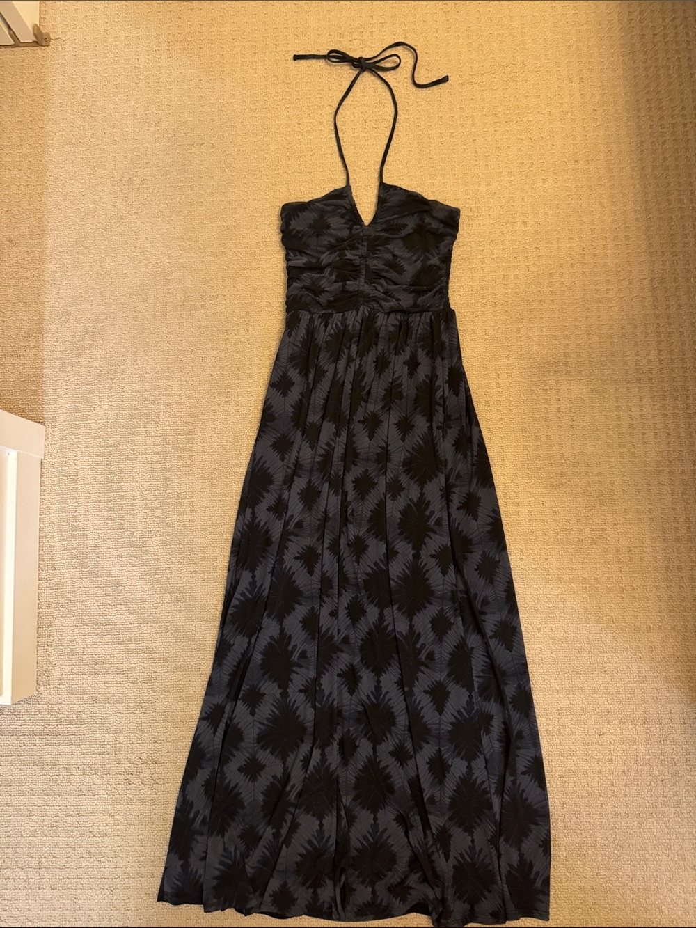 Evereve Halter Maxi Dress in Navy